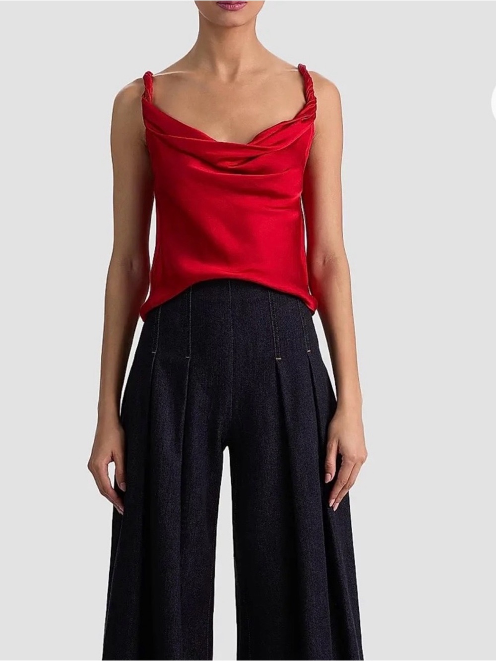 NWT Alice + Olivia Monique Twist Strap Top - Size S